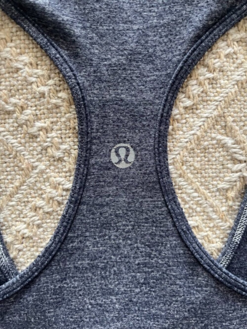 Lululemon Racerback Tank Top Size 4 Grey Athletic Workout Top - Picture 4 of 4